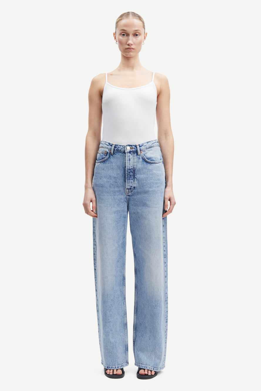SAMSOE SHELLY IN LIGHT HERITAGE - BAGGY JEANS WEITES BEIN