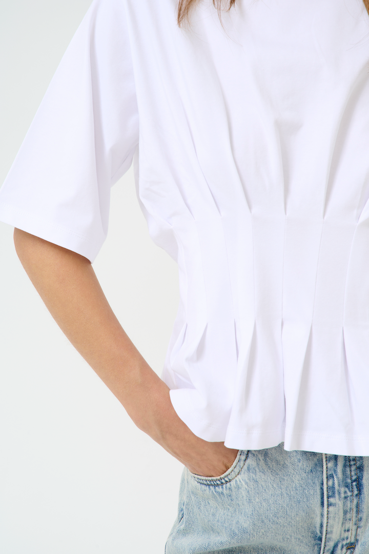 GESTUZ T-SHIRT GZINEZ - T-SHIRT WEIß