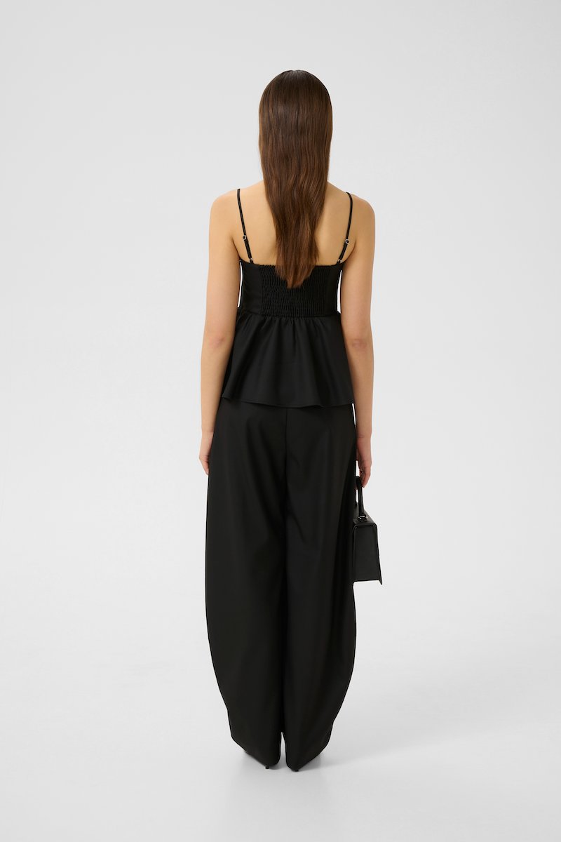 GESTUZ GZZUZU CORSAGE - PEPLUM OBERTEIL IN SCHWARZ