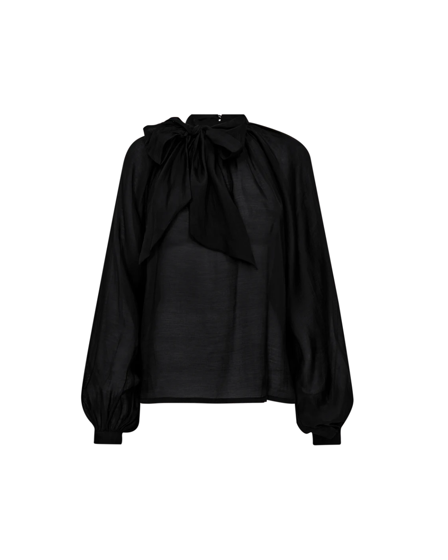 COPENHAGEN MUSE CMTILLY BLOUSE - BLUSE MIT SCHLEIFE IN SCHWARZ