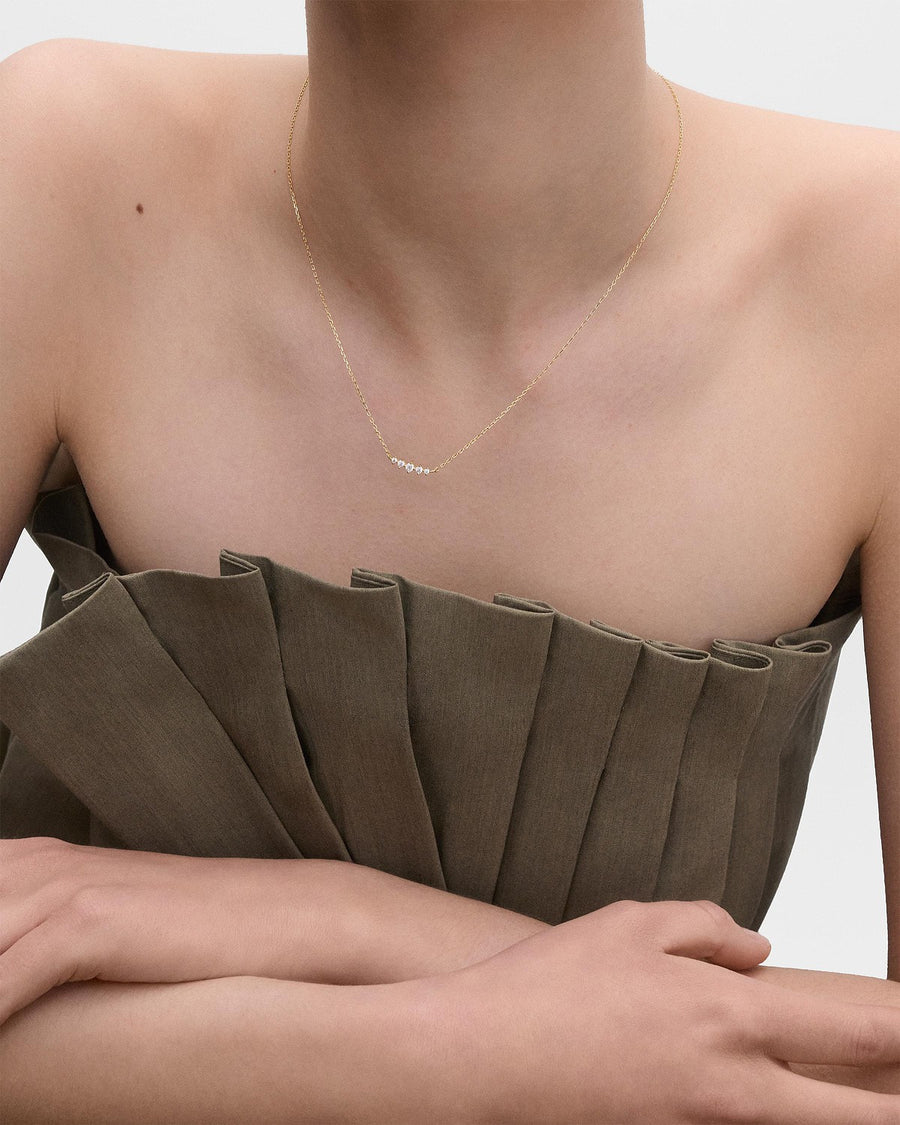 PD PAOLA ESTELA NECKLACE - HALSKETTE GOLD MIT ZIRKONIA