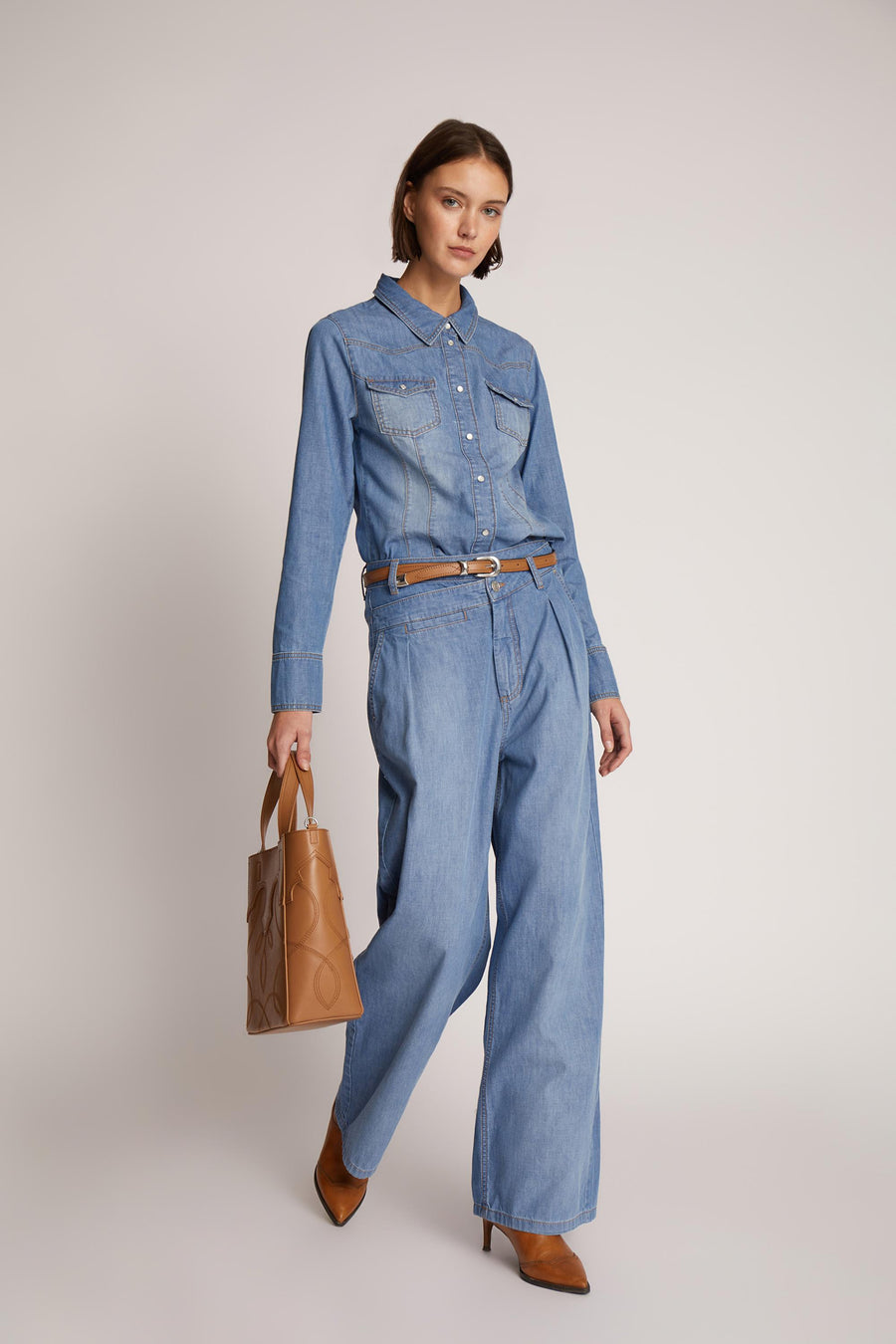 MUNTHE TARKA SHIRT - DENIM HEMD IN BLAU