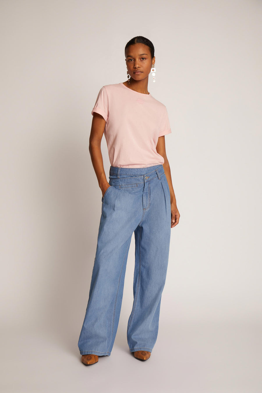 MUNTHE TALU DENIM PANTS - LEICHTE DENIM HOSE WEIT