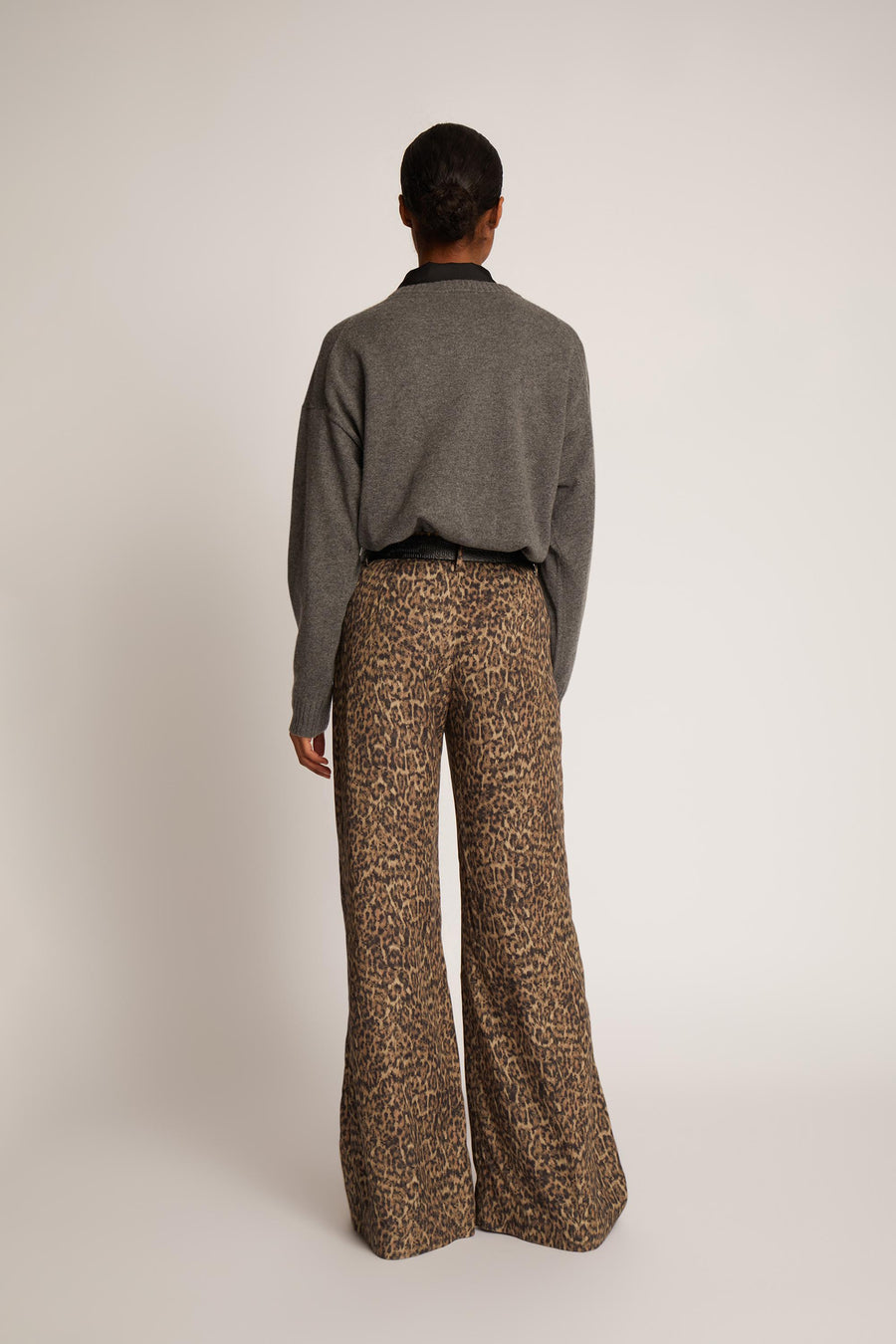 MUNTHE EILEEN LEO PANTS - HOSE AUS TENCEL IN LEO MUSTER