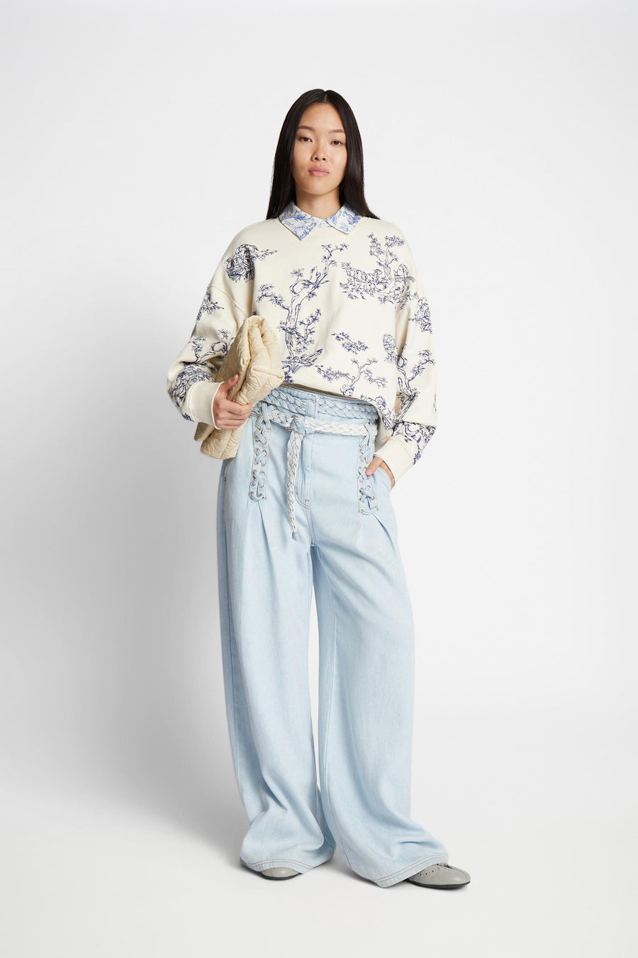 MUNTHE FRIEDE SWEATSHIRT - SWEATSHIRT MIT STICKEREI