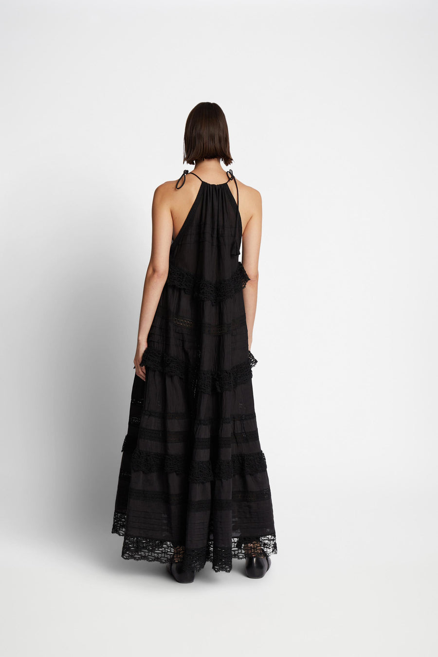MUNTHE FUENTA DRESS BLACK - KLEID BOHO STYLE SCHWARZ