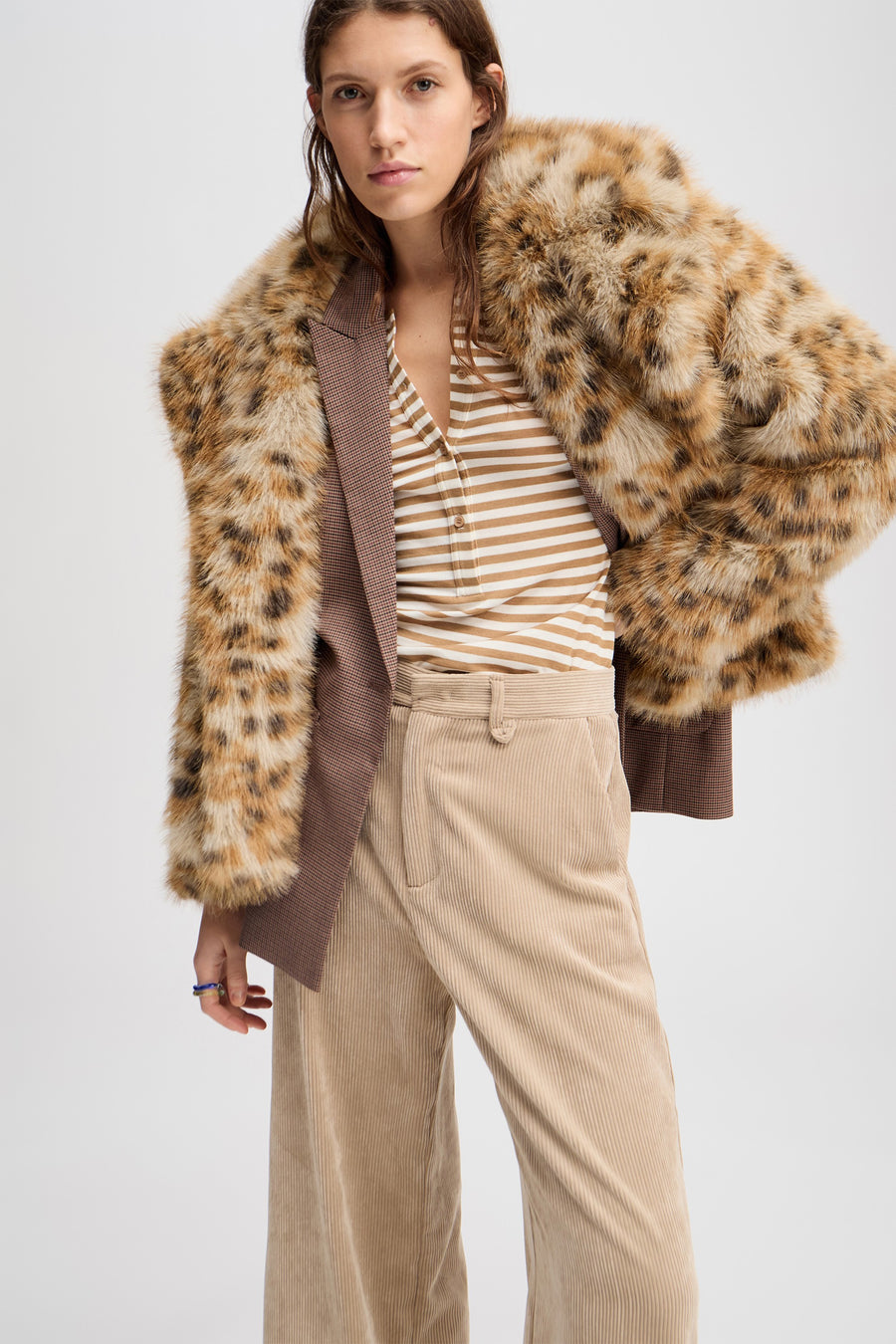 MUNTHE LESTINE FAKE FUR JACKET - KURZE KUNSTPELZ JACKE
