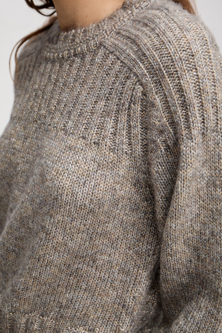 MUNTHE LOHANNA KNIT - STRICK PULLOVER MIT LUREX