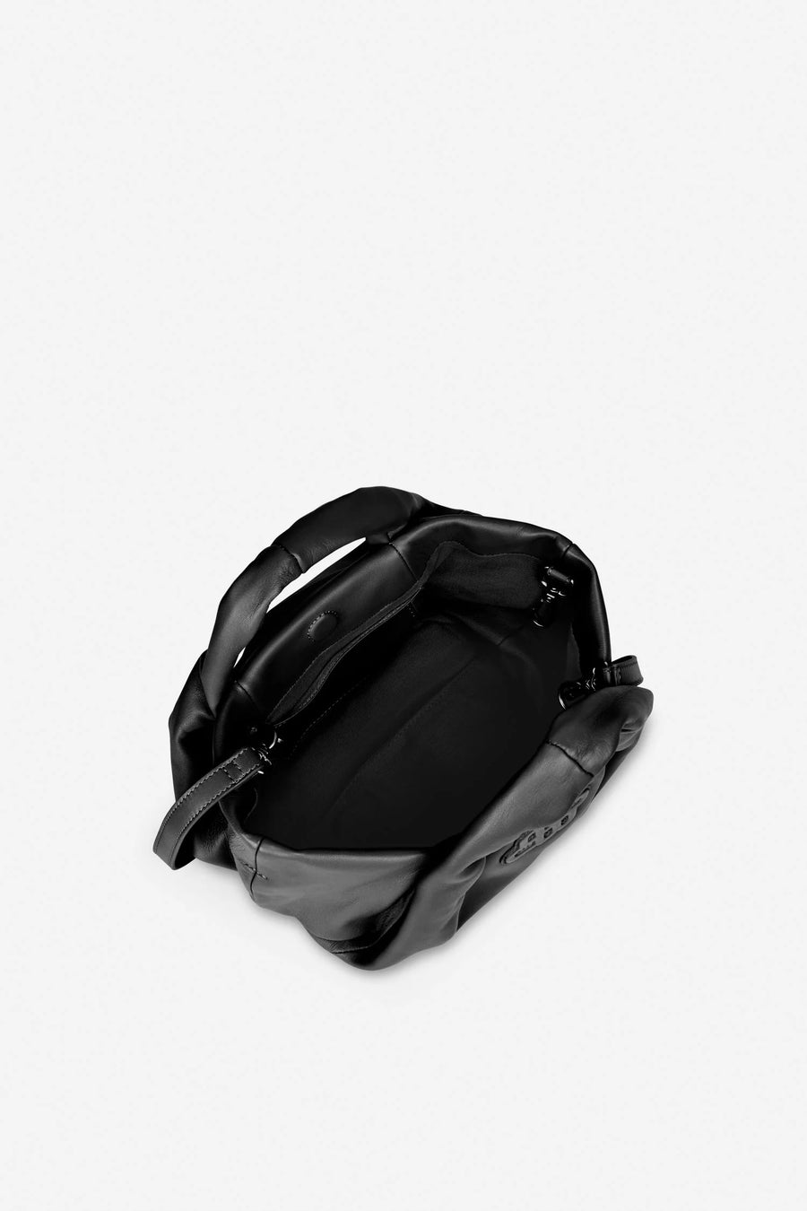 MUNTHE LIXIA LEATHER BAG BLACK - KLEINE LEDER TASCHE SCHWARZ