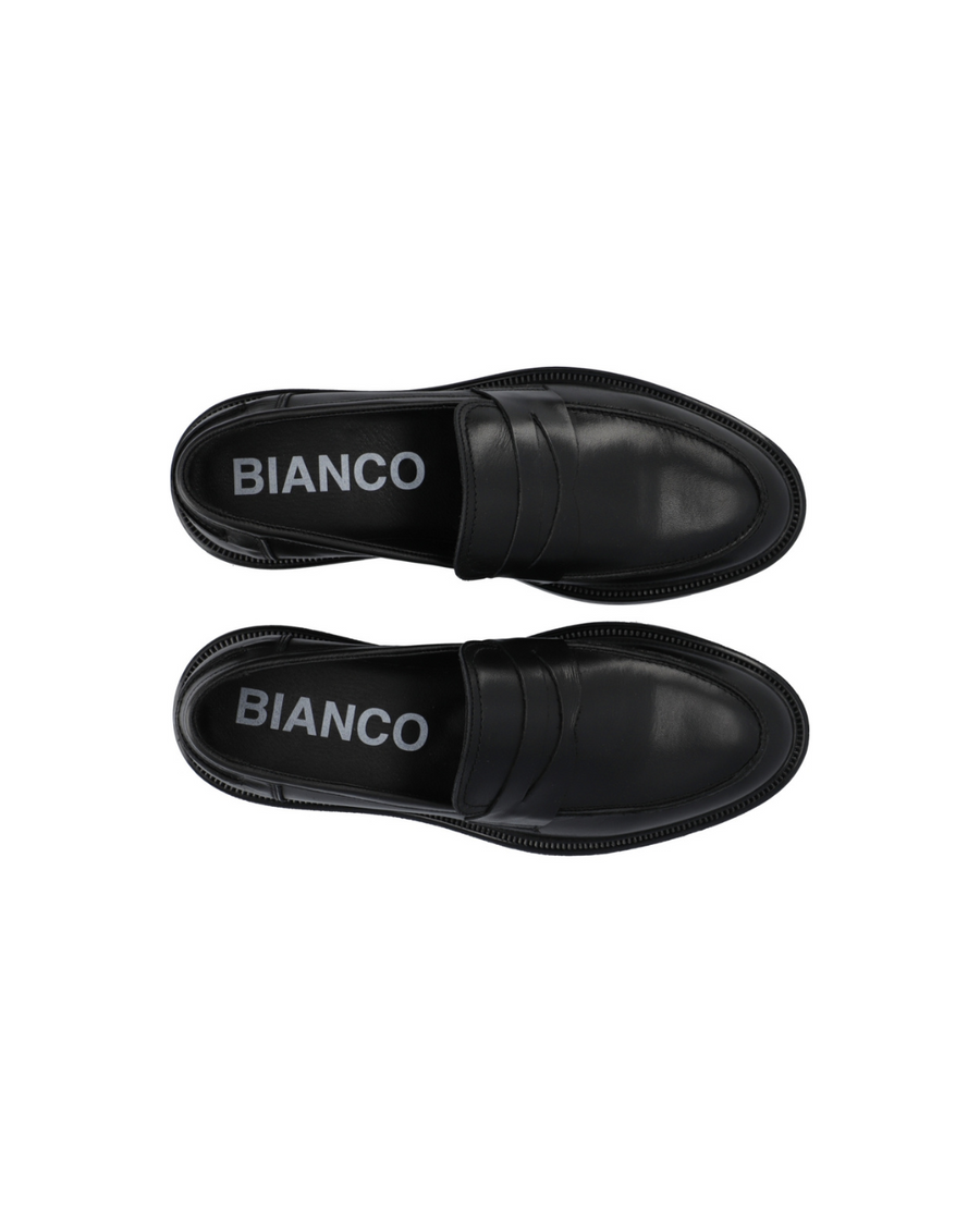 BIANCO PENNY LOAFER BIAADDA - LEDER LOAFER SCHWARZ