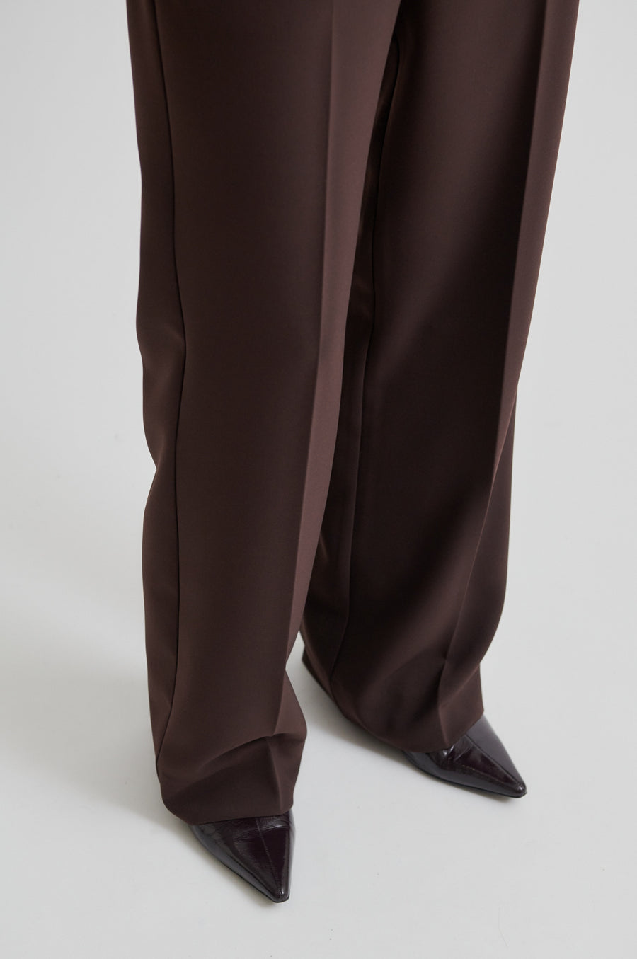 SECOND FEMALE FIQUE CLASSIC TROUSERS - HOSE IN CHOCOLATE BRAUN