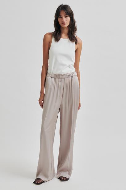 SECOND FEMALE LIVO TROUSERS - HOSE VISKOSE IN CASHMERE BEIGE