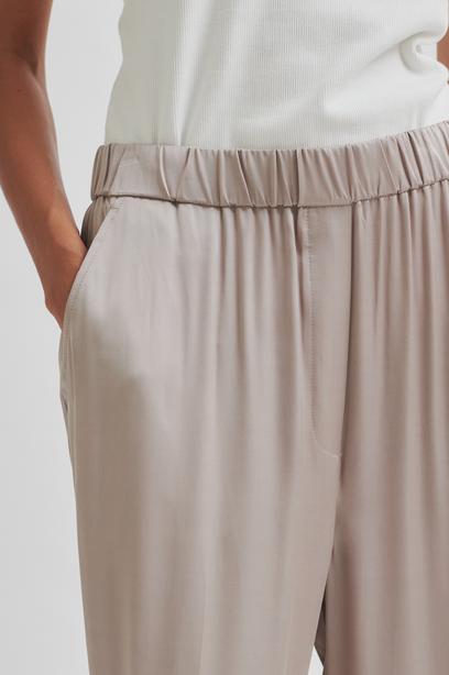 SECOND FEMALE LIVO TROUSERS - HOSE VISKOSE IN CASHMERE BEIGE