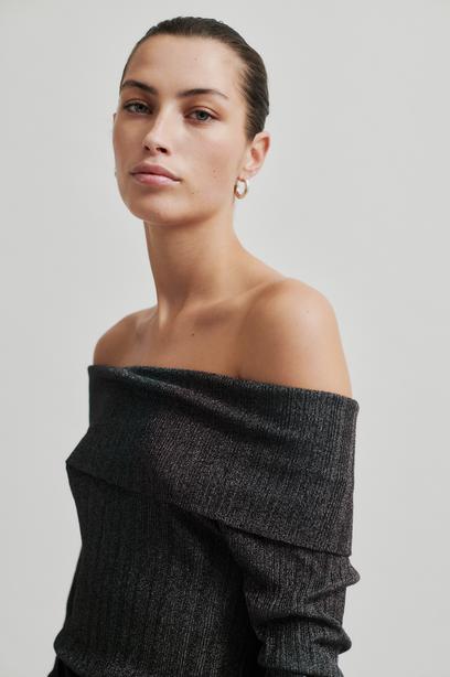 SECOND FEMALE ELLIS KNIT OFF SHOULDER - STRICK SCHULTERFREI