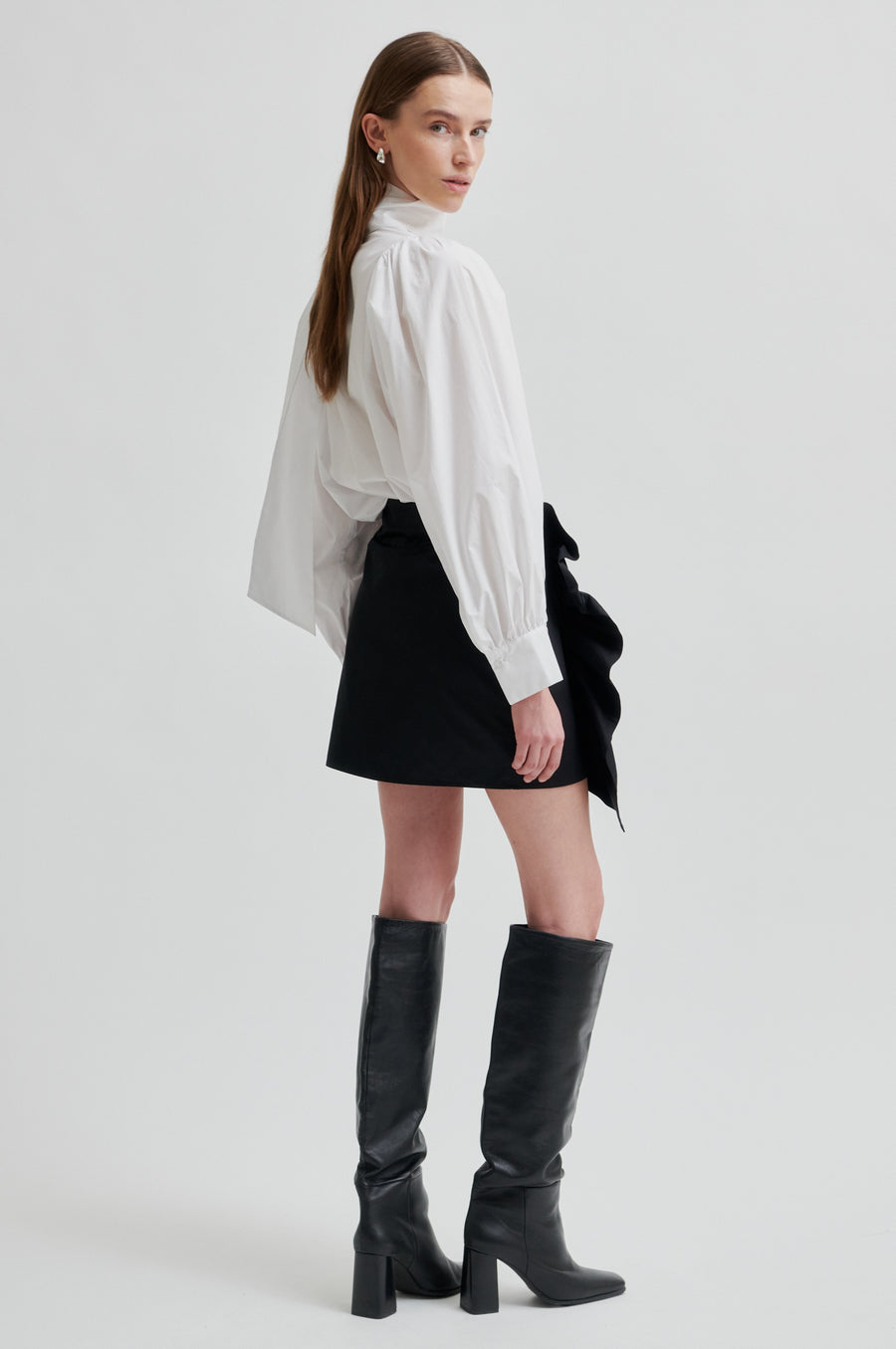 SECOND FEMALE CALICO BLOUSE - BLUSE MIT SCHALKRAGEN