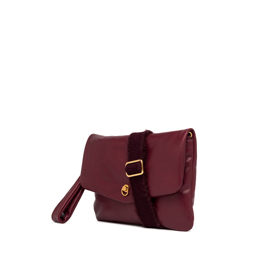 GIANNI CHIARINI MIREA BAG  - CLUTCH IN BURGUNDY