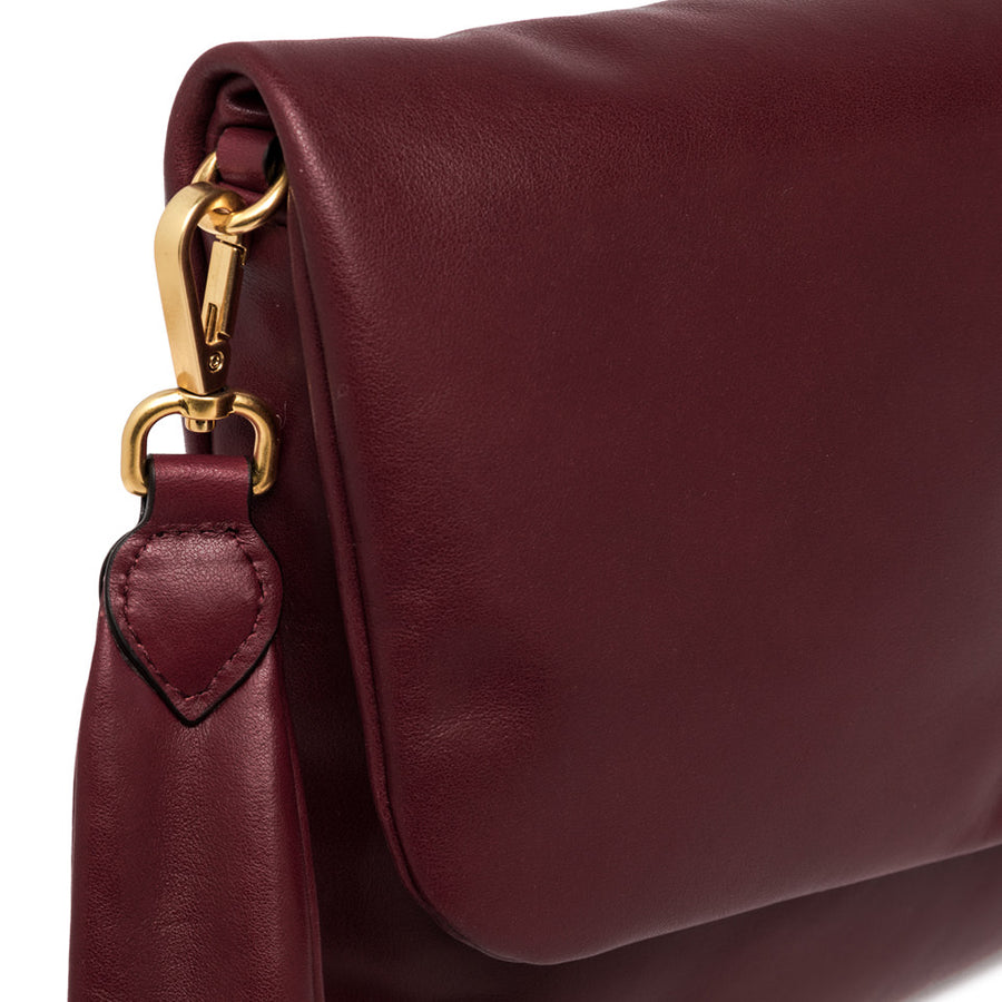 GIANNI CHIARINI MIREA BAG  - CLUTCH IN BURGUNDY