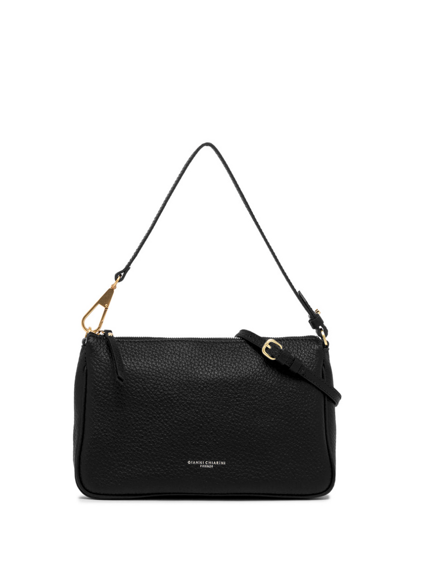 GIANNI CHIARINI BROOKE BAG BLACK - TASCHE BROOKE MITTLERE GRÖßE