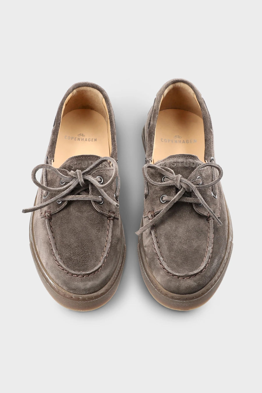 CPH160 SUEDE OFF BLACK - LOAFER SEGELSCHUHE IN GRAU
