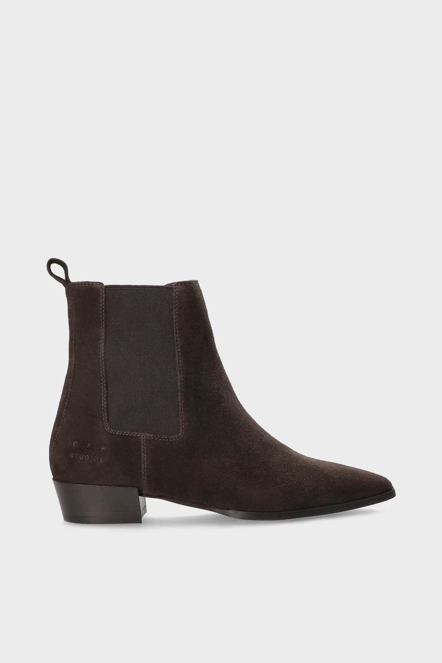 CPH294 CHELSEA SUEDE CHOCOLATE - SPITZE BOOTS WILDLEDER