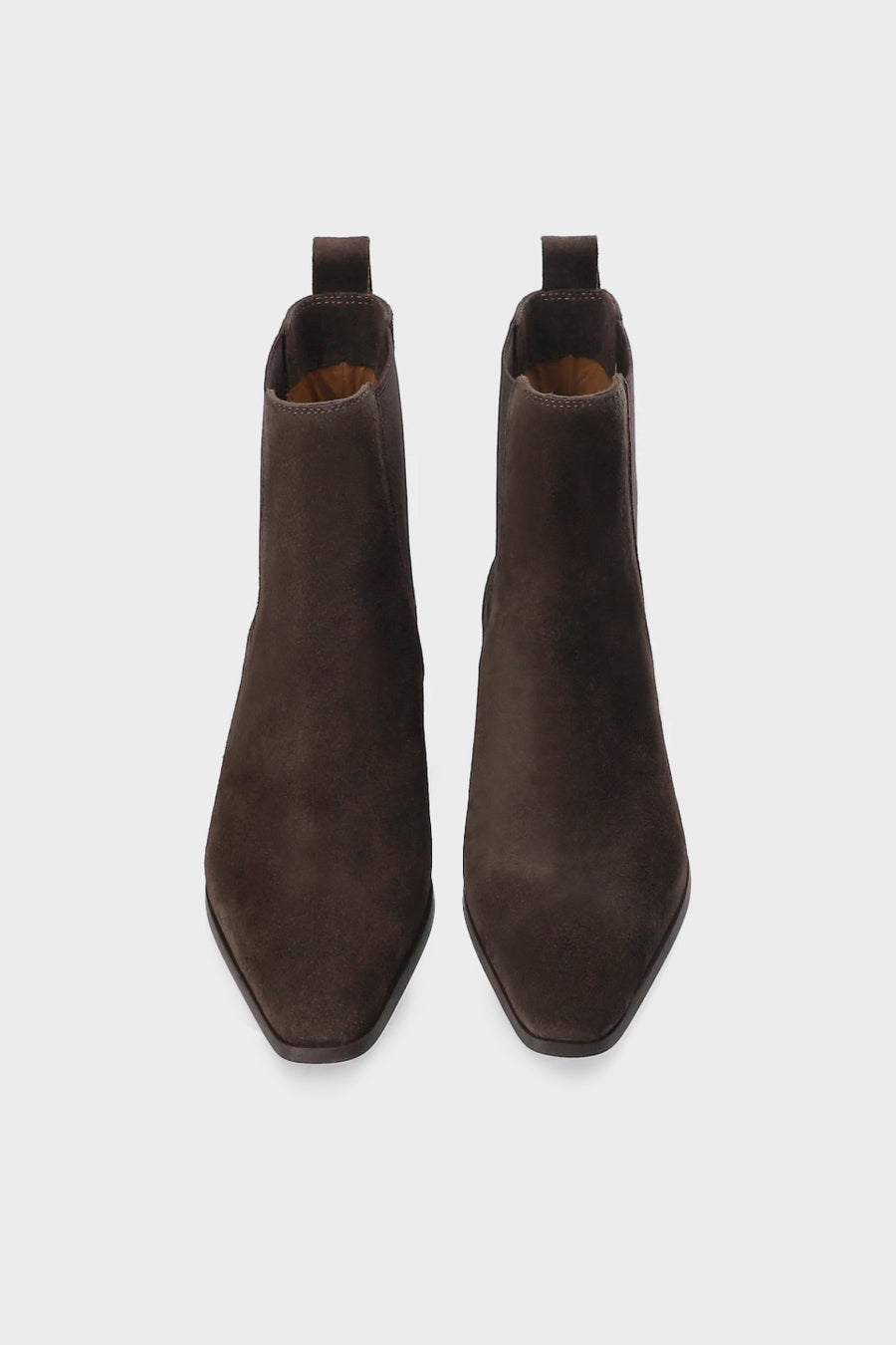 CPH294 CHELSEA SUEDE CHOCOLATE - SPITZE BOOTS WILDLEDER