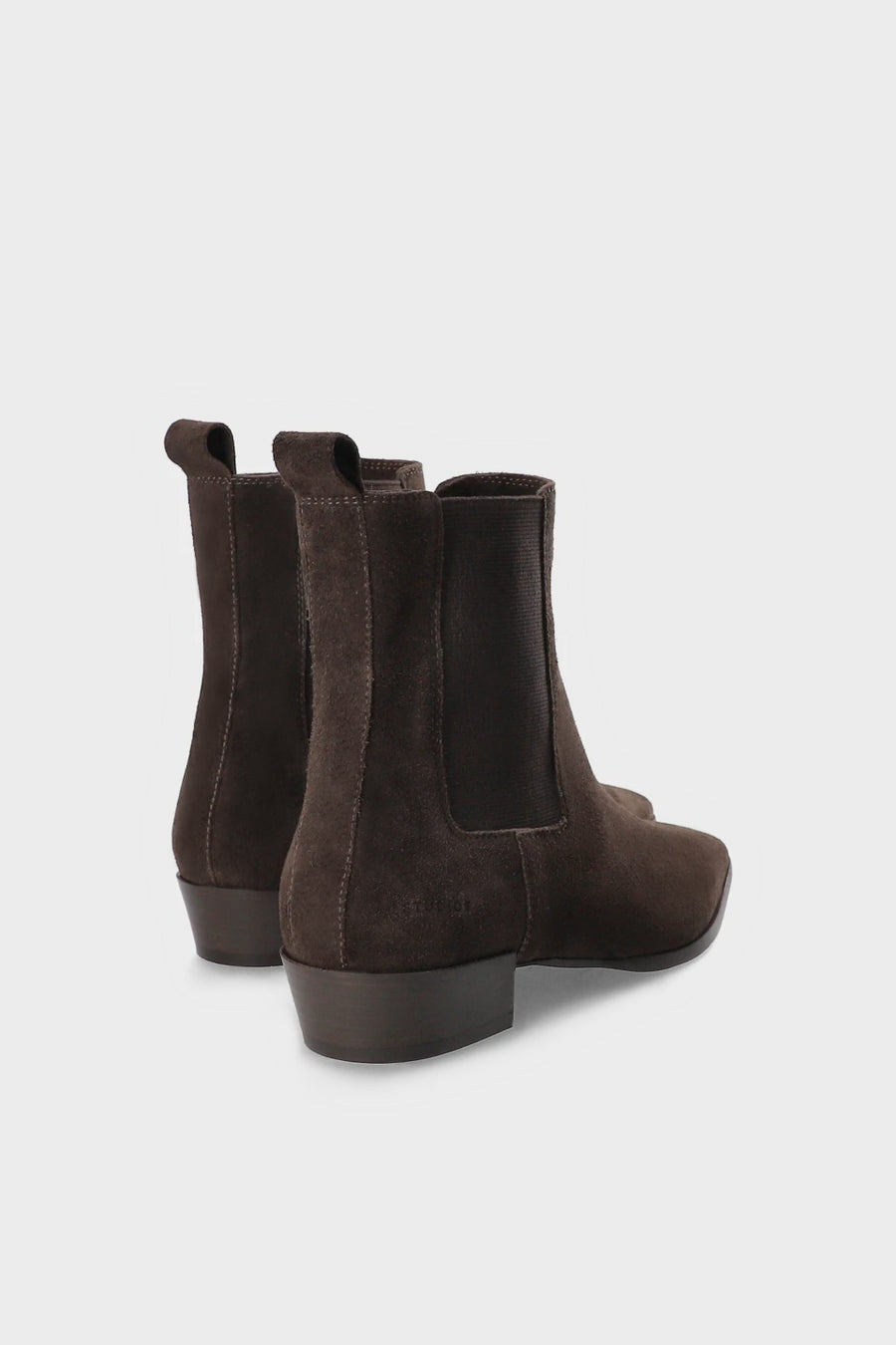 CPH294 CHELSEA SUEDE CHOCOLATE - SPITZE BOOTS WILDLEDER