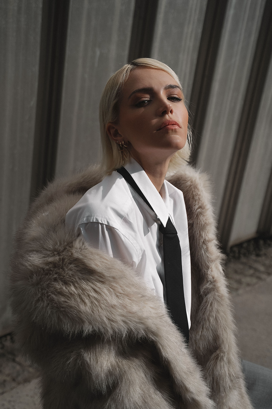 CPH MUSE LUSHY FAKE FUR JACKET - KURZE FELL JACKE