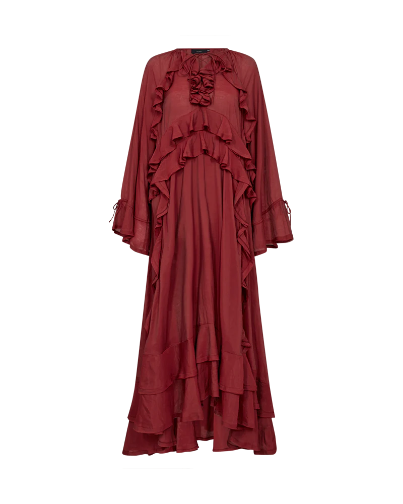 COPENHAGEN MUSE DRESS CMNORMA - LANGES KLEID STIL BOHO