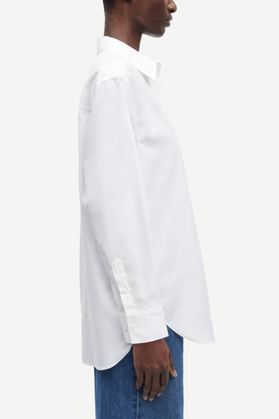 SAMSOE SALOVAR CRISP SHIRT WHITE - HEMD IN WEIß