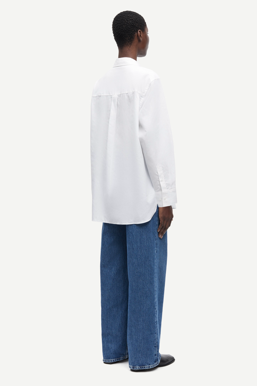 SAMSOE SALOVAR CRISP SHIRT WHITE - HEMD IN WEIß