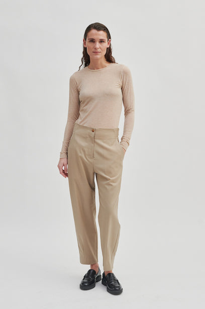 JUNA TRACK TROUSERS - HOSE IN SAND MIT DETAILS