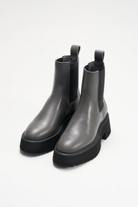 CPH683 VITELLO FORMAL GREY - CHELSEA BOOTS IN GRAU