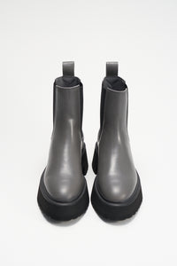 CPH683 VITELLO FORMAL GREY - CHELSEA BOOTS IN GRAU