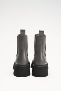CPH683 VITELLO FORMAL GREY - CHELSEA BOOTS IN GRAU
