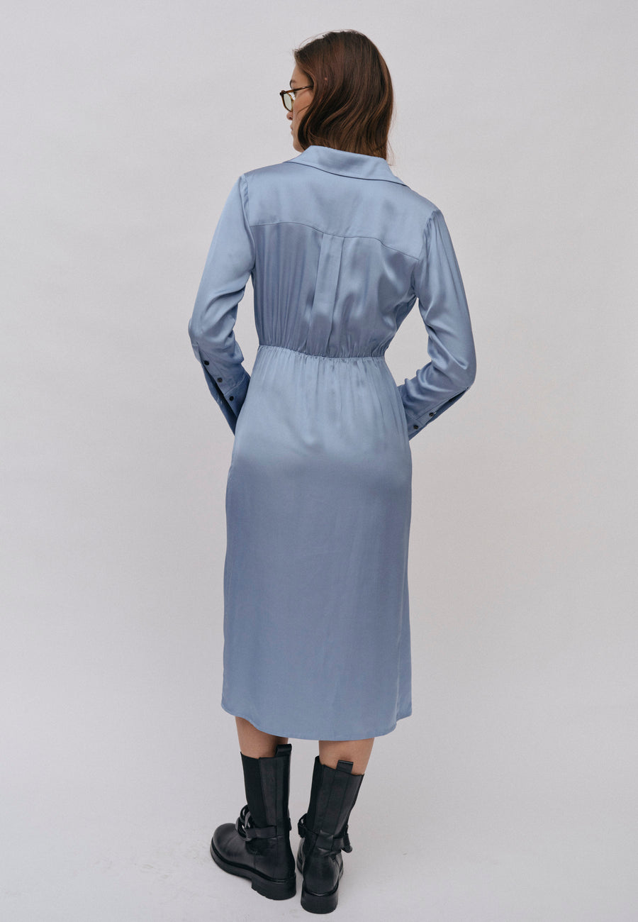 SAREEN DRESS BY BIRGITTE HERSKIND - KLEID MIT RAFFUNG